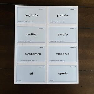 Medical Terminology Flash Cards – NWOT- By Elsevier